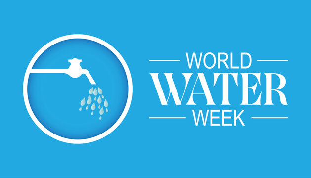 World Water Week is observed every year on August.banner design template Vector illustration background design.