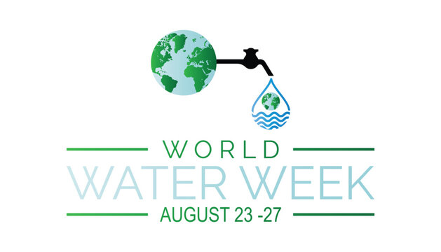 World Water Week is observed every year on August.banner design template Vector illustration background design.