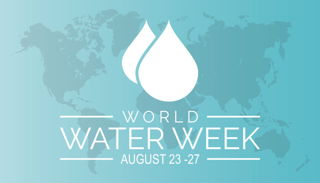 World Water Week is observed every year on August.banner design template Vector illustration background design.
