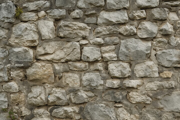 Close-Up of 18th Century Castle Stone Wall