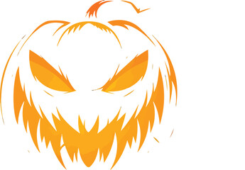 Halloween Pumpkin Vector icon logo ghost character cartoon illustration  Vector
