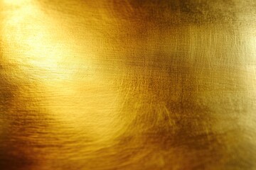 Gold Metal Background with Matt Texture. Yellow Steel Wallpaper for Iron Interior Design