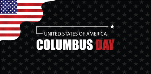 Proud to be American Columbus Day Flag Art