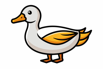 duck different style vector illustration line art