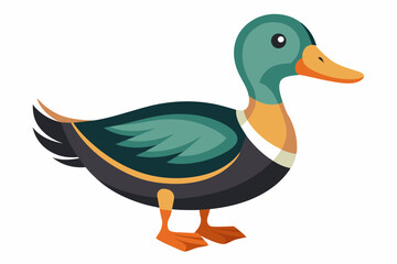 duck different style vector illustration line art