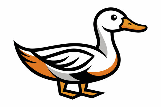 recommend clip art: duck different style vector illustration line art