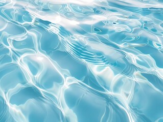 Blue Pool Water Ripples