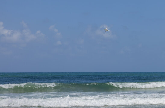 Beautiful seashore in the city of Atlit