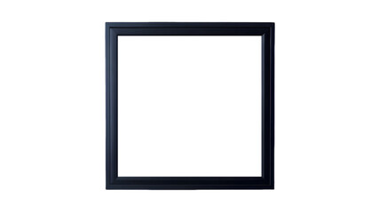 Elegant black photo frame, isolated on transparent background, png, cutout