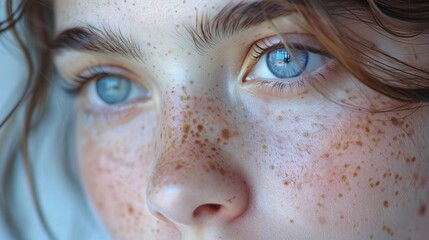 Close Up in on a woman's face