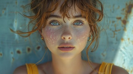 Close Up in on a woman's face