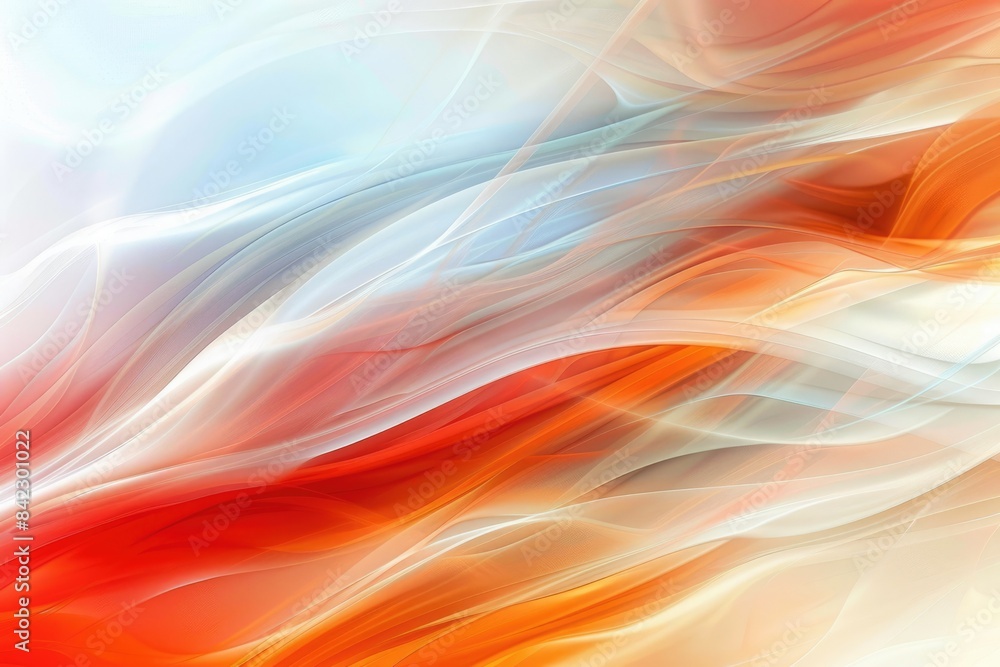 Poster colorful abstract painting with a smooth, flowing pattern. aig51a.