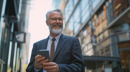 Fototapeta premium Businessman on phone