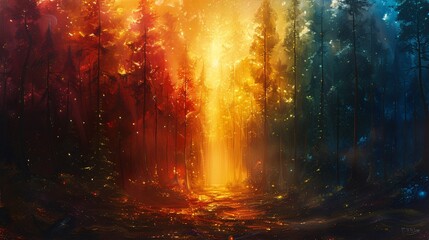 spectrum of  the forest background