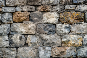 Close-Up of 18th Century Castle Stone Wall