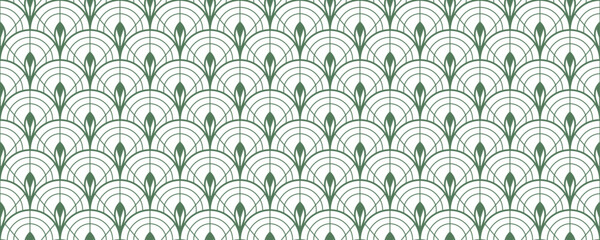Fototapeta premium Art Deco Seamless pattern background, Abstract pattern background decorative graphic design wallpaper background for your design , vector illustration