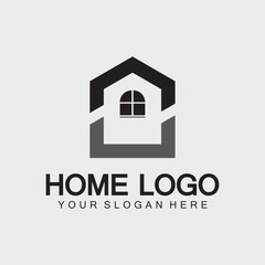 Home logo icon vector illustration design template.Home and house logo design vector, logo , architecture and building, design property , stay at home estate Business logo.