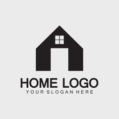 Home logo icon vector illustration design template.Home and house logo design vector, logo , architecture and building, design property , stay at home estate Business logo.