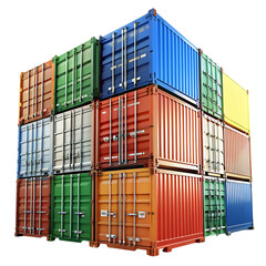 containers cargo transparent background