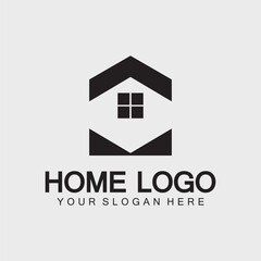Home logo icon vector illustration design template.Home and house logo design vector, logo , architecture and building, design property , stay at home estate Business logo.