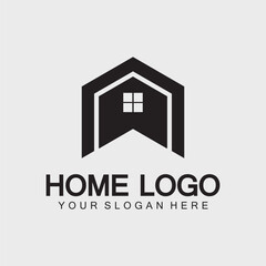 Home logo icon vector illustration design template.Home and house logo design vector, logo , architecture and building, design property , stay at home estate Business logo.