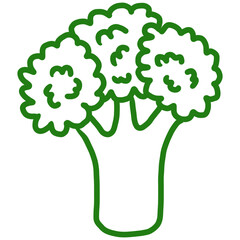 Broccoli cute cartoon