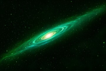 Fototapeta premium green galaxy 