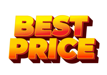 Best price. Text effect in 3D style with good colors