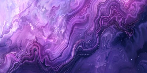 Obraz premium Purple and Black Marble Close Up