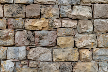Fototapeta premium Close-Up of 18th Century Castle Stone Wall
