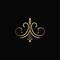  Minimalist Luxury Beads Logo Design Vector