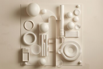 A collection of plastic items