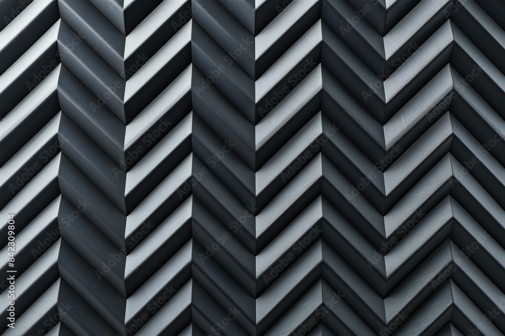 Poster 3d rendering of a zigzag pattern with sharp, extruded edges, generated by ai