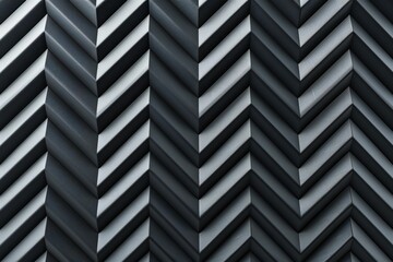 3D rendering of a zigzag pattern with sharp, extruded edges, generated by ai