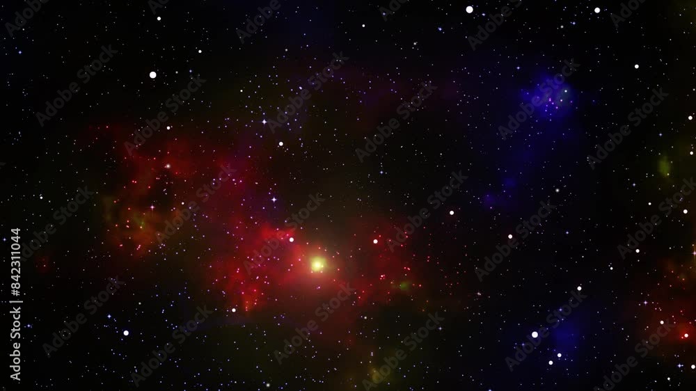 Canvas Prints space background with nebula and stars.