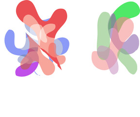 fluid shape illustrations in abstract vectors for graphic elements