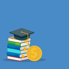 Investment in education, knowledge, student loan and scholarship.