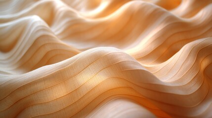 Obraz premium Serene Balsa Brilliance - Light Texture of Smooth Grains on 4' x 8' Sheet for Background or Craft Projects