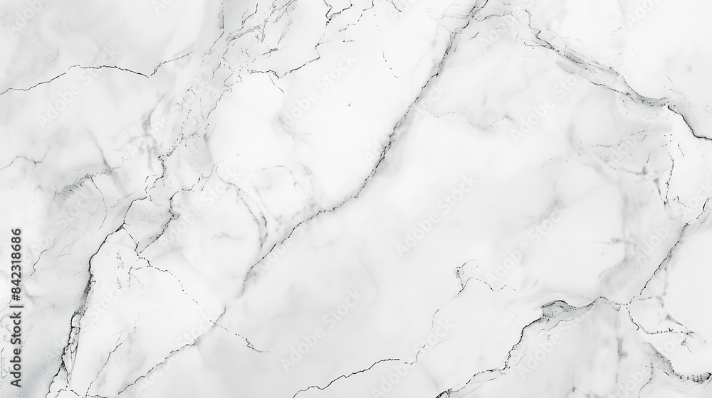 Aufkleber White grey marble floor texture background with high resolution counter top view of natural tiles stone in seamless glitter pattern and luxurious : Generative AI