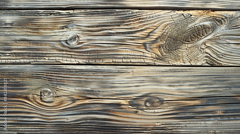 Poster light wood texture background surface with old natural pattern : generative ai