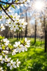 white flower in nature