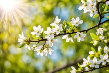 Obraz premium white flower in nature