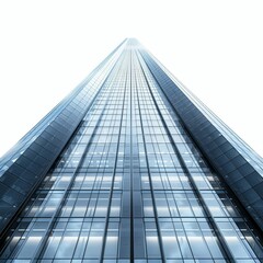 Fototapeta premium tall building with a very tall glass facade
