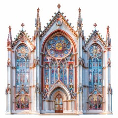 Obraz premium large building with a large stained glass window