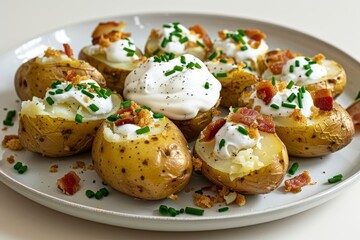 Buttery Baked Potatoes with Crispy Skin and Savory Flavors