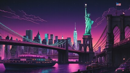 Fototapeta premium Newyork city skyline