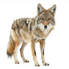 Fototapeta premium Coyote isolated on white background 