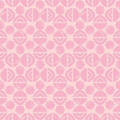 Seamless pattern, geometric abstract style background with creative shapes. Vector template for design