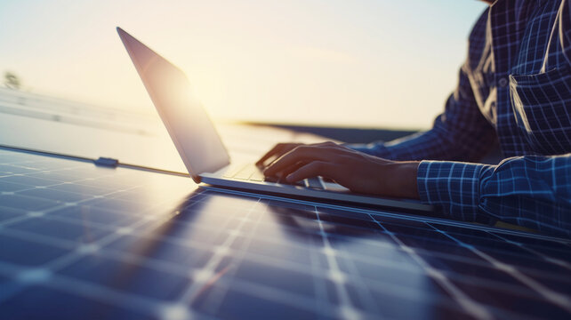 Neue Solaranlage wird installiert