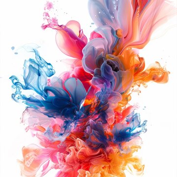 close up of a colorful liquid substance